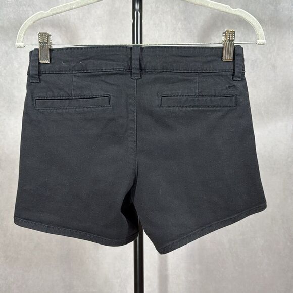 AEO Midi Twill Super Stretch Black Shorts - Picture 2 of 6